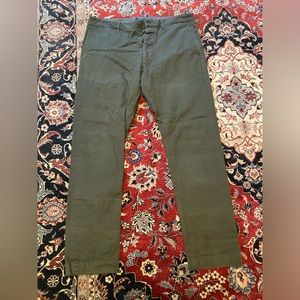Todd Snyder Selvage Chino from Japan - size 36x32 - color Olive Green.